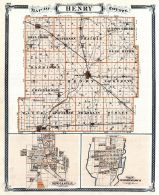 Henry County, Newcastle, Knightstown, Indiana State Atlas 1876